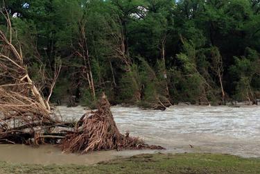 Flooding along the Blanco River in Wimberley in May 2015.