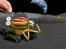Miniaturized Moon rover