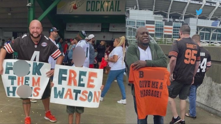 Vulgar t-shirts, posters raise questions after Cleveland Browns preseason game