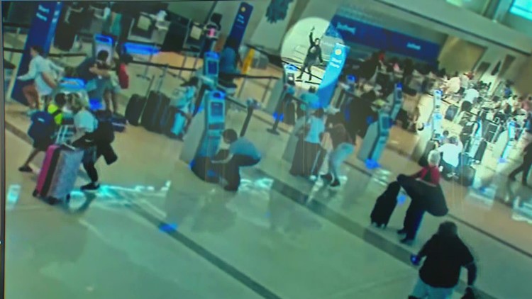 Dallas Love Field shooting video shows chaos as woman opened fire inside airport