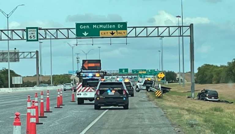 Man killed after vehicle crashes into pole off of Hwy 90 on SW Side, SAPD says