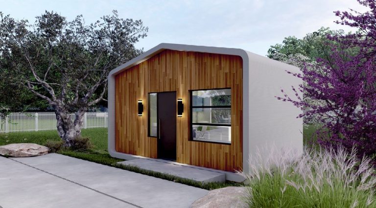 A Startup Is Using Recycled Plastic to 3D Print Tiny $25,000 Prefabricated Homes in LA