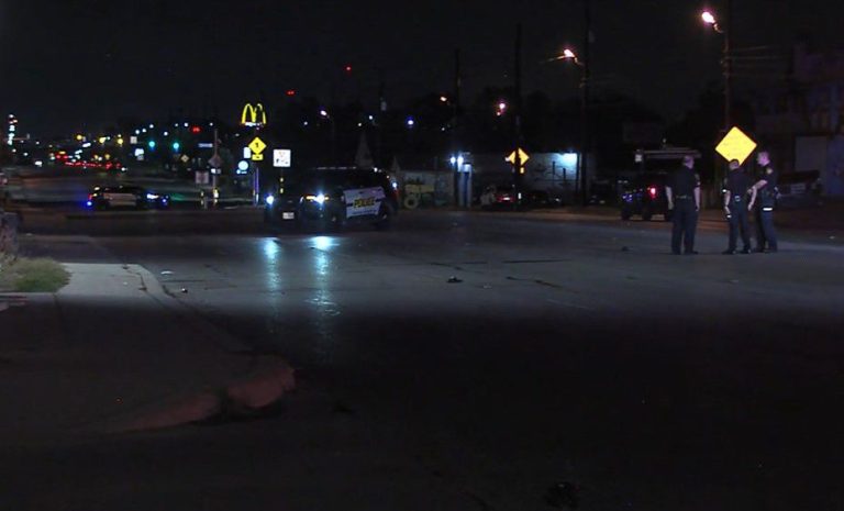 Woman hospitalized after being struck by vehicle, left seriously injured