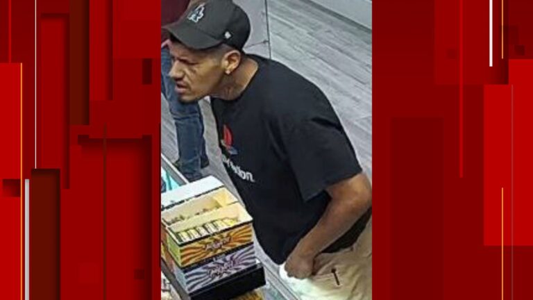 SAPD, Crime Stoppers are searching for a man who robbed Hazel Sky Smoke Shop