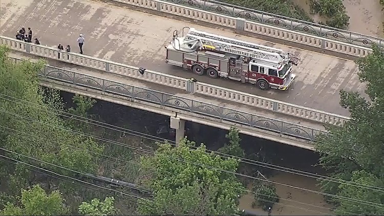 Body pulled from car after possibly swept off bridge in Mesquite, city officials say