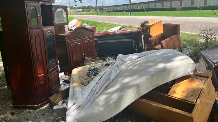 1 week later  North Texas homeowners working to salvage items damaged by historic flooding