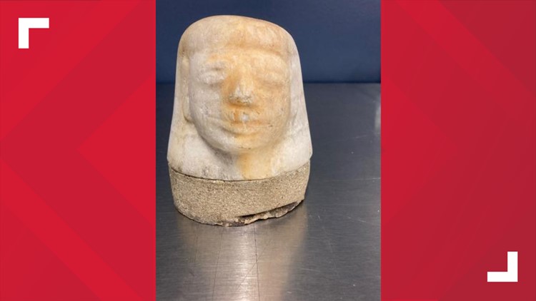 Egyptian artifact ‘intercepted’ in Memphis, Customs said