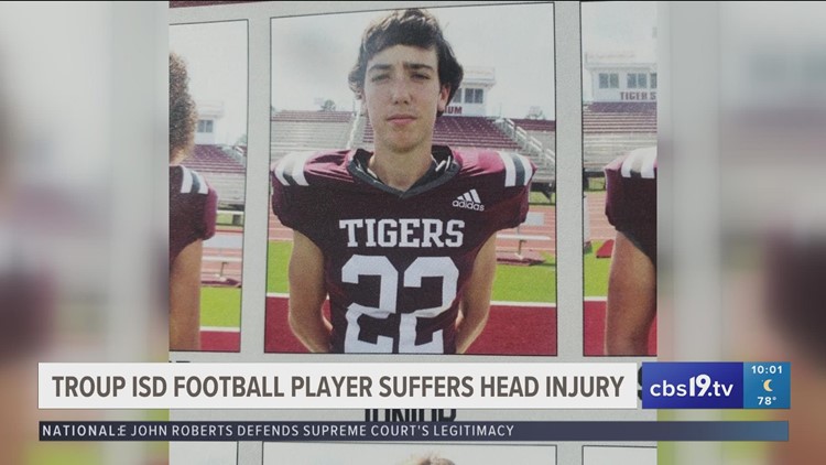 East Texas high school football player suffers severe head injury during homecoming game