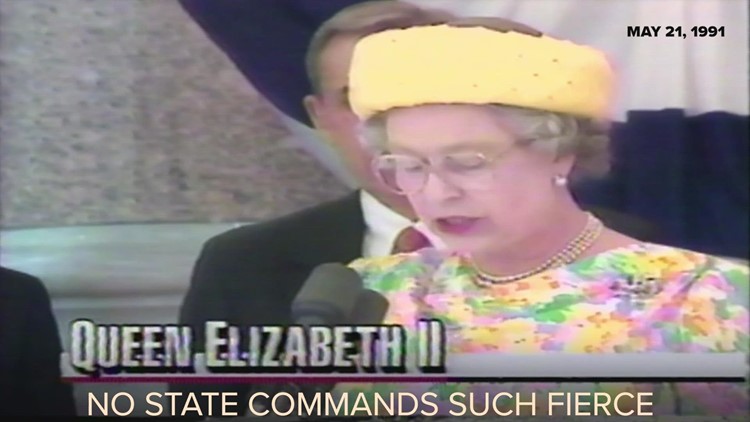 Queen Elizabeth II’s comments on Texans from 1991