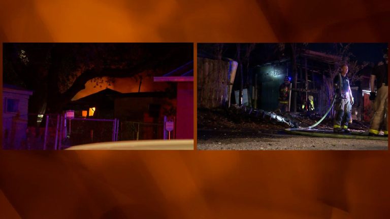 2 overnight fires in backyard buildings burn dangerously close to homes