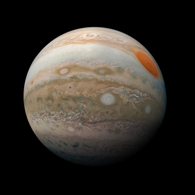 Jupiter and some of its moons will be visible in the night sky Monday