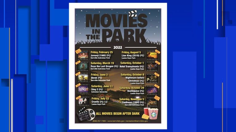 Free Kerrville Movies in the Park Halloween series kicks off Saturday