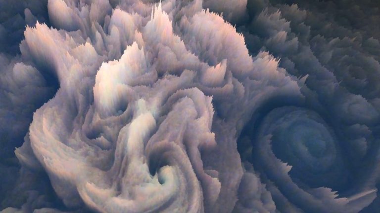 Incredible 3D Rendering from Jupiter Spacecraft Reveals “Frosted Cupcake” Clouds