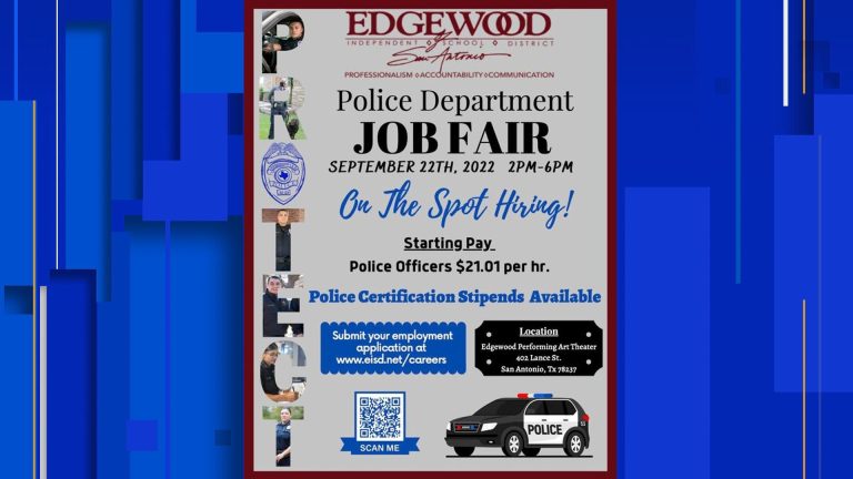 Edgewood ISD to host police department job fair on Thursday