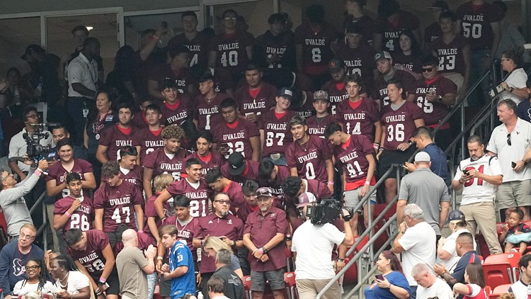 ‘It means the world’  Uvalde HS team honored by Texans during season opener