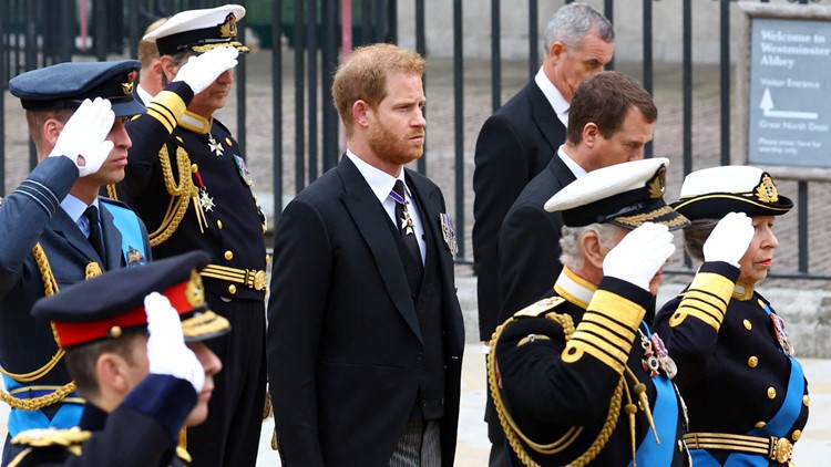 Why Princess Anne wore a military uniform, but Prince Harry didn’t at queen’s funeral