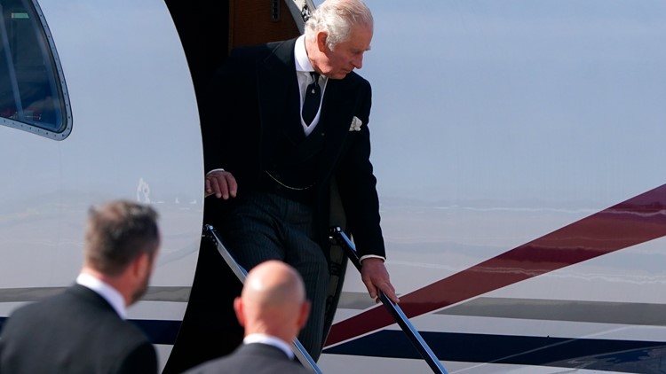 King Charles III and his siblings escort queen’s coffin