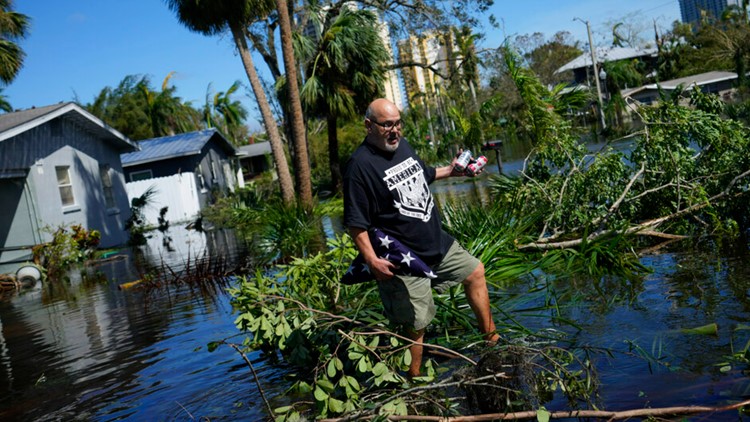 ‘Like being in the middle of the Gulf of Mexico’: Hurricane Ian flattens Florida barrier islands