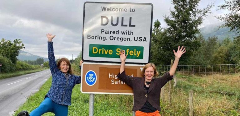 Woman Pairs a British Village Named ‘Dull’ with Oregon Town Called ‘Boring’–Making Both More Exciting