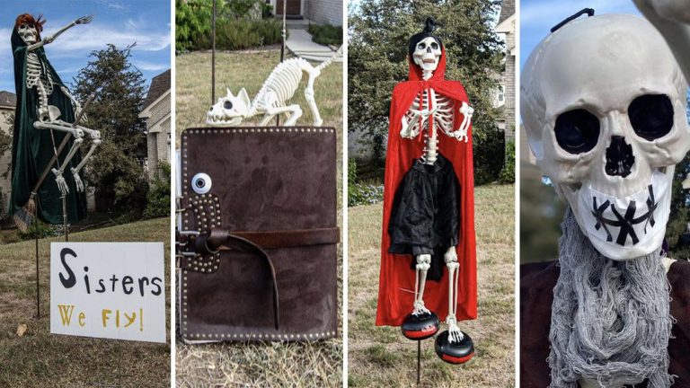 Stone Oak family continues turning skulls in third year of hilariously spooky Halloween displays