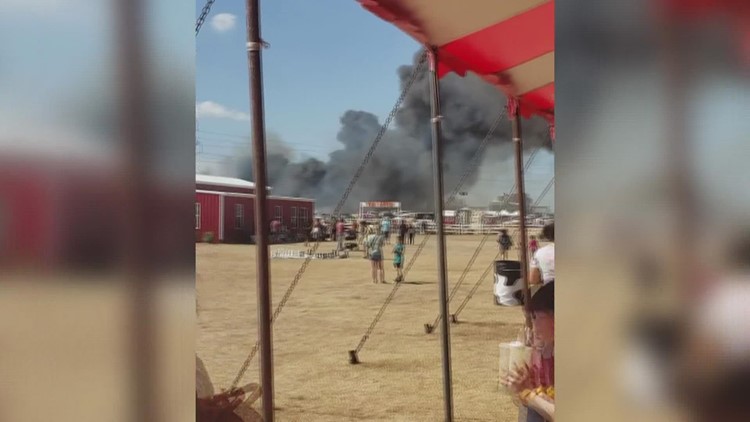 Resident describes fire that destroyed dozens of vehicles at Central Texas pumpkin patch