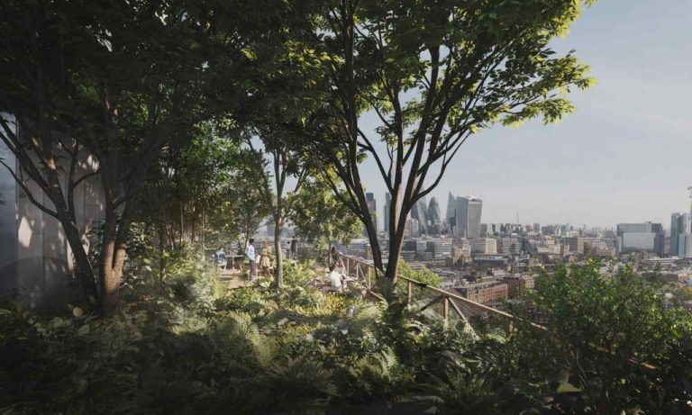 Spectacular Rooftop Forest Planned for Courthouse in London-Including 100 Trees, 10,000 Plants, and Much More