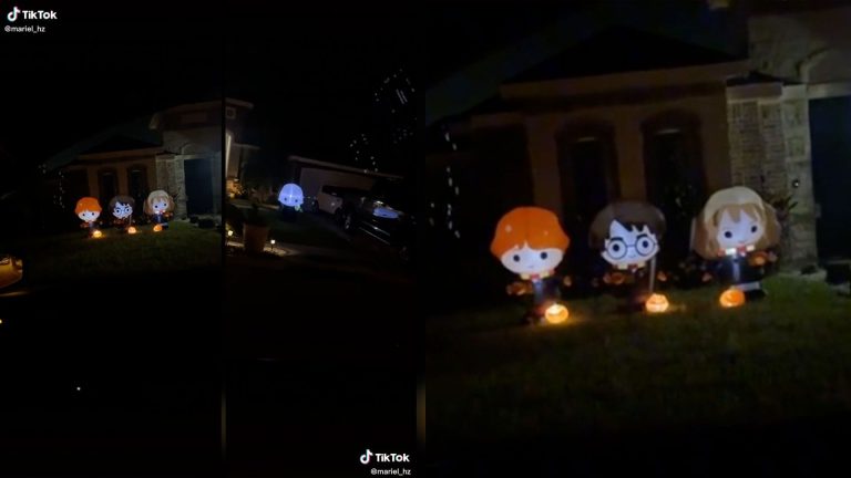 Riddikulus: Texas neighbor responds to Harry Potter Halloween decor with Voldemort inflatable