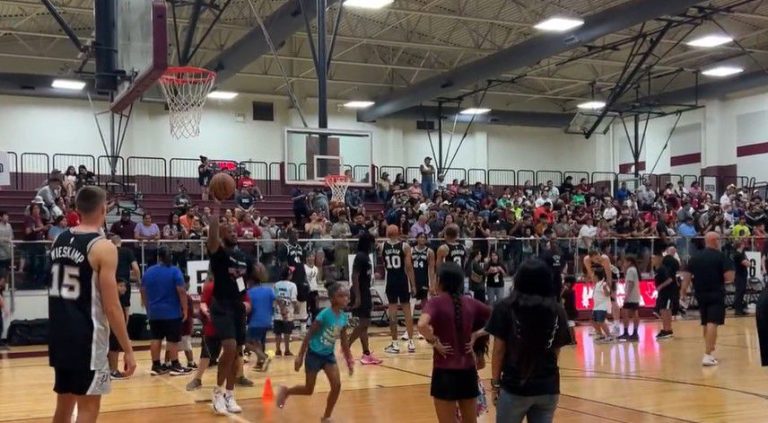 Spurs practice with Uvalde CISD students, will host them as guests for Sunday’s game