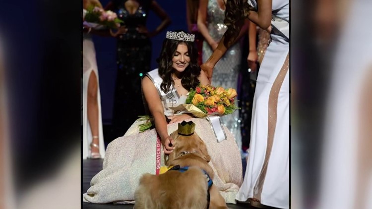 Texas girl wins Miss Dallas Teen pageant with her service dog by her side