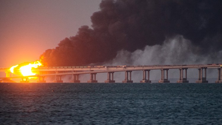 3 dead after blast destroys part of bridge linking Russia and Crimea