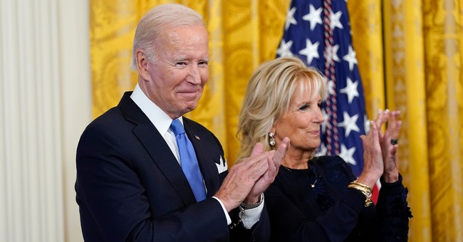 WATCH: Jill Biden Shoves Joe off the Stage as Reporters Shout Questions