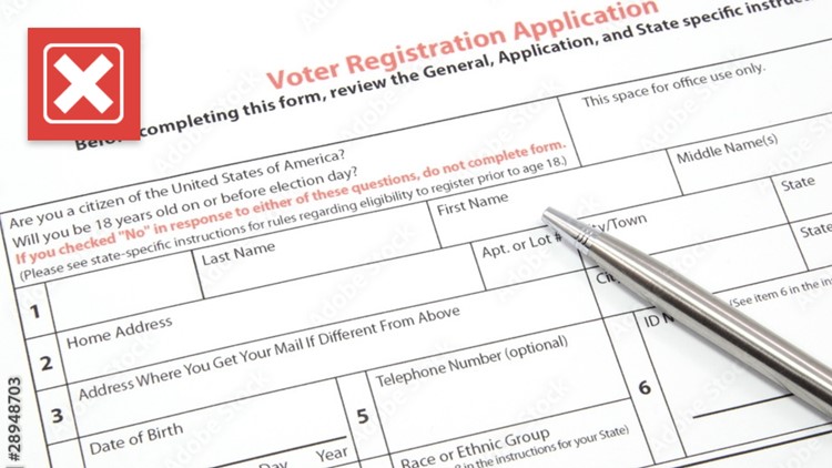 No, Texas is not revoking people’s voter registration without telling them