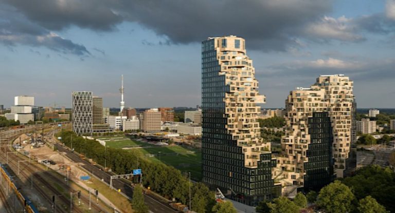 ‘Best New Skyscraper’ Mimics Nature: Looks Like 2 Mountains With a Valley, Water, and Greenery Between – LOOK