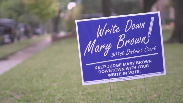 Write-in campaign for Dallas District Court Judge explained