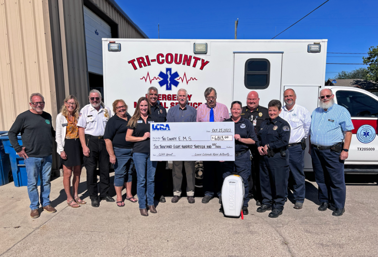 LCRA awards $6,813 grant to Tri County Emergency Medical Services