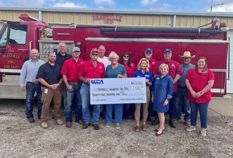 LCRA awards $24,000 grant to Deanville Volunteer Fire Department