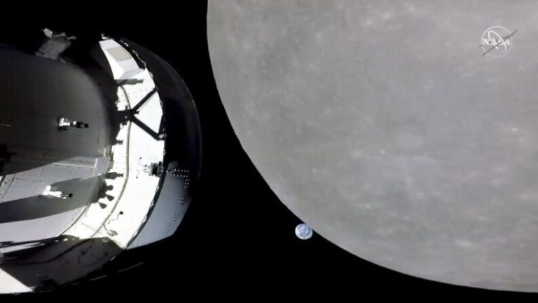 NASA’s Orion capsule buzzes the moon in a last step before humans revisit lunar orbit