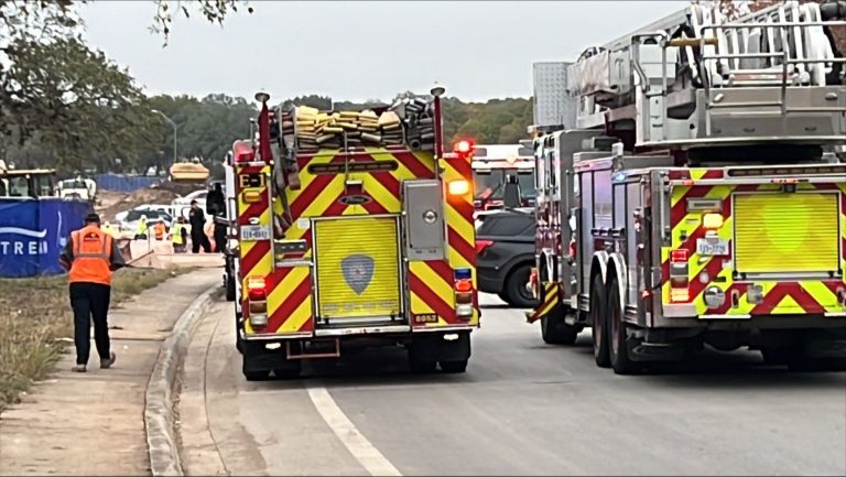 Worker injured after falling into 20-foot hole at construction site