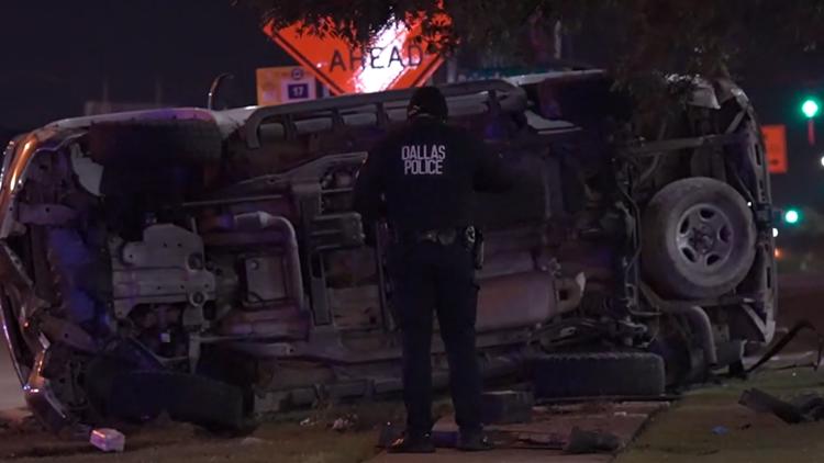 One dead, four injured in suspect vehicle after chase ends in crash, Garland police say