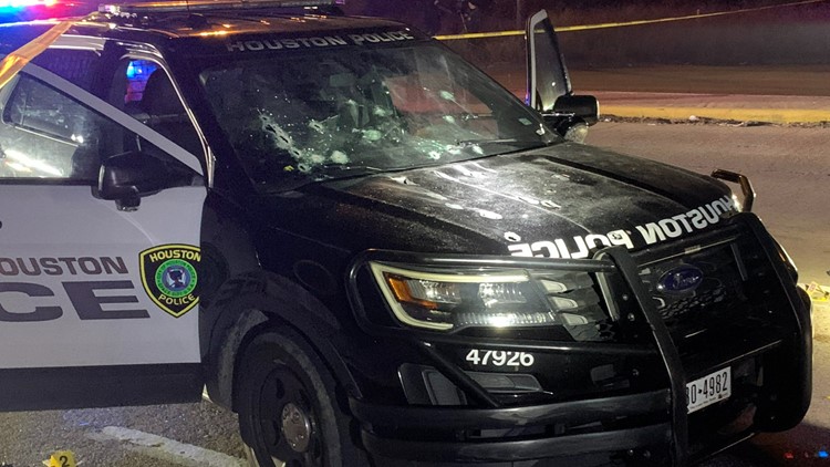 Houston patrol unit riddled with bullet holes after man opens fire with ‘AK-47-style’ rifle, police