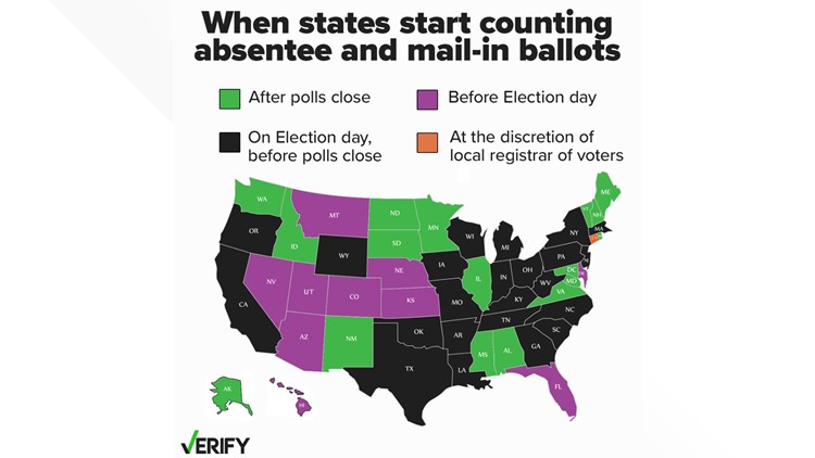 No, absentee ballots aren’t only counted in close races