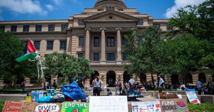 A&M students hold second pro-Palestinian protest