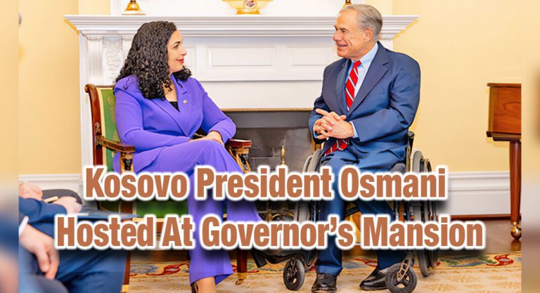 Gov. Hosts Kosovo President Osmani At Governor’s Mansion