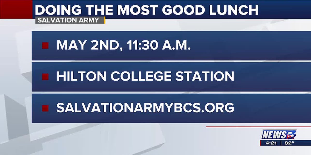 The Salvation Army of BCS to host its “Doing the Most Good” Luncheon