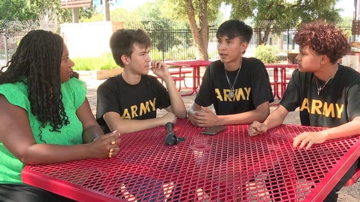 Brackenridge JROTC students help school resource officer after accidental shooting