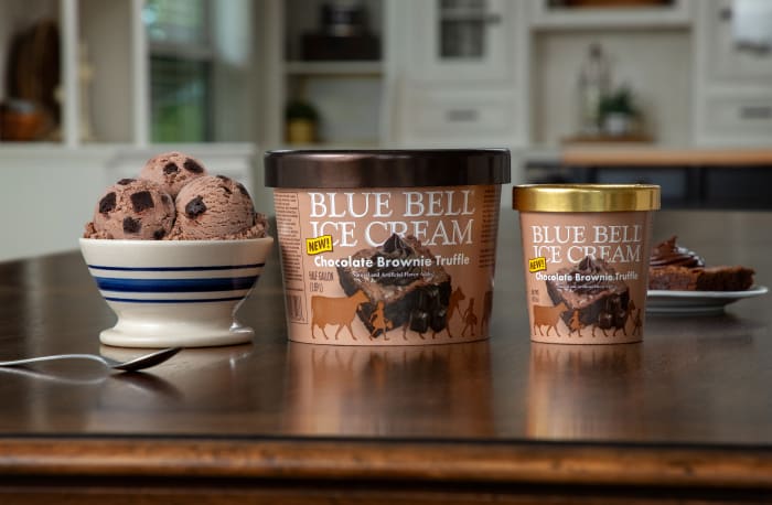 Blue Bell unveils newest ice cream flavor: Chocolate Brownie Truffle Ice Cream