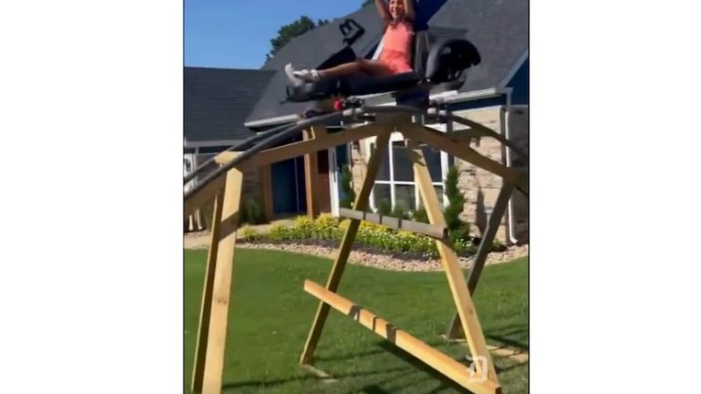 Emotional roller coaster: Grapevine family dismantles their home front yard thrill ride