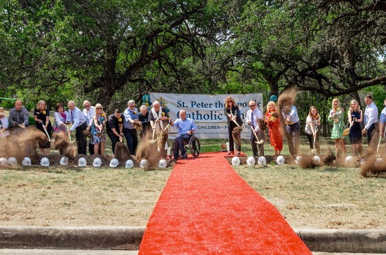 Governor Abbott Celebrates St. Peter The Apostle Catholic School Groundbreaking In Boerne