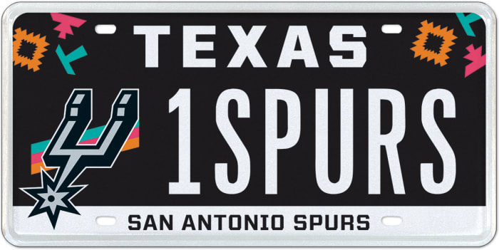 San Antonio Spurs Fiesta-themed license plates return after brief hiatus