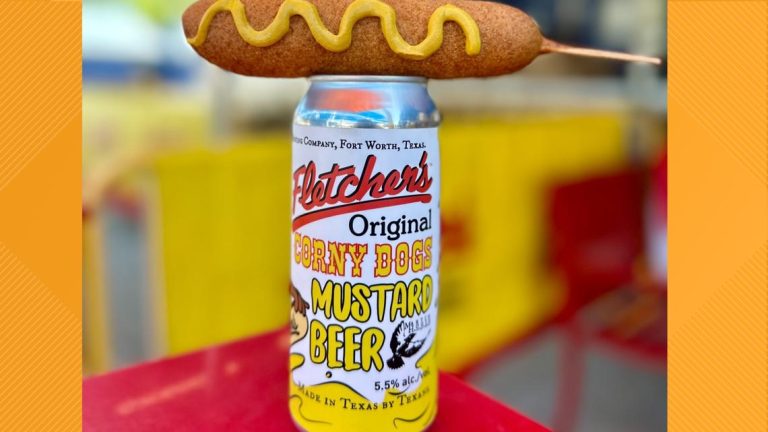 Mustard beer? Fletcher’s Corny Dogs selling strange beer with local brewery at the State Fair of Texas